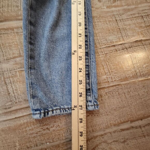 Levis 512 Premium Big E Jeans Mens 30x27 Stretch Blue Denim Slim Leg Distressed - Picture 8 of 12